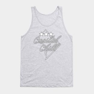 CAPITAL CHILL INVERSE B&W LOGO Tank Top